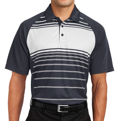 Sport-Tek® Dry Zone® Stripe-Accented Polo