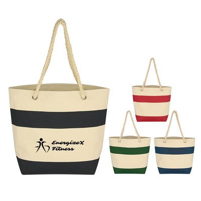 Beach Tote Bag With Rope Handles