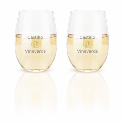 Flexi™ Stemless Wine Glasses, Set of 2 by True