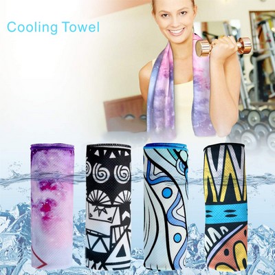 CT07 Cooling Towels(40"x 12") Ice Towel Microfiber Towel