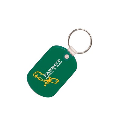 Soft Plastic Key Tag (2 Color Imprint)