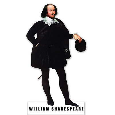 William Shakespeare Cardboard Cutout Stand Up| Standee Picture Poster Photo Print