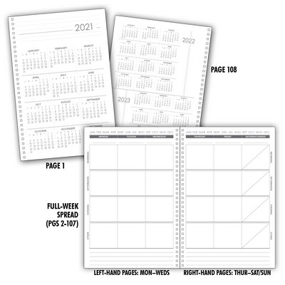 Planner Filler Set 4: 53-Week DIY Daily Planner, Medium