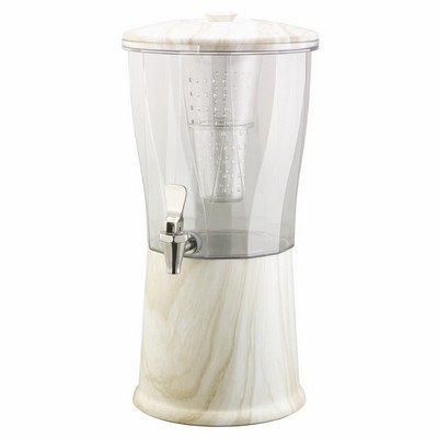 Elite Hydro-Dipped Cold Beverage Dispenser (White Marble)