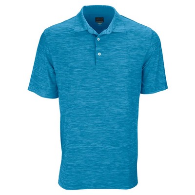 Greg Norman Men's Play Dry Heather Solid Polo