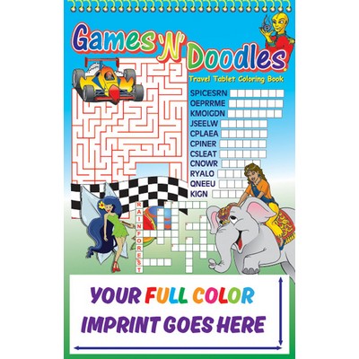 Games N Doodles Little Tablet Imprintable Coloring Book