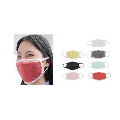 Reusable Cotton Mask, 3-Ply (with screen imprinting & Heat Transfer 2-3 Weeks only )