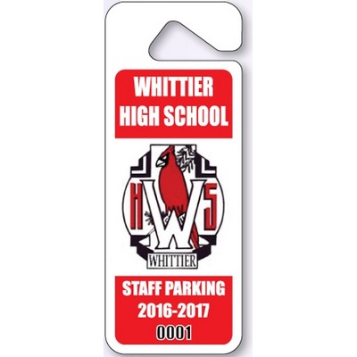 Custom Spot Color Parking Permit (9" x 3½")