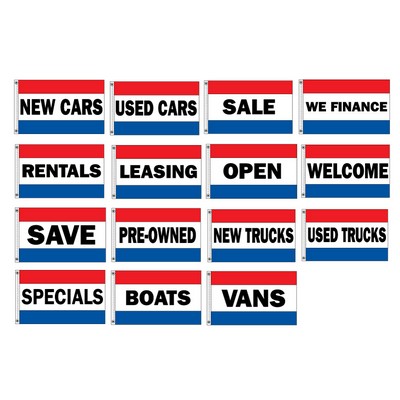 Nylon Stock Flags (3' x 5')