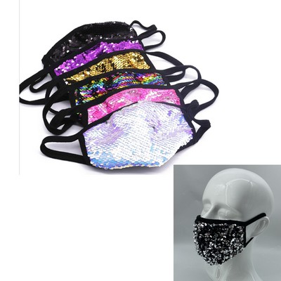 2-layer Reusable Sequins Face Mask