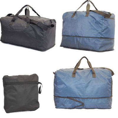 Jumbo Top Grade Lightweight Foldable & Expandable U-Zip Duffle Bag