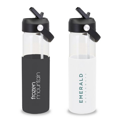 Lucid – Borosilicate Glass Bottle w/ Silicone Sleeve