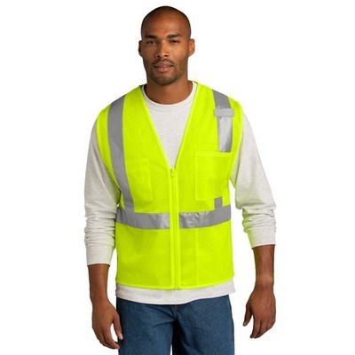 CornerStone® ANSI 107 Class 2 Mesh Zippered Vest