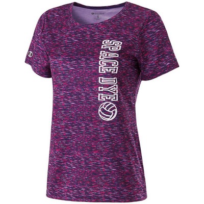 Ladies' Space Dye Shirt w/Short Sleeves