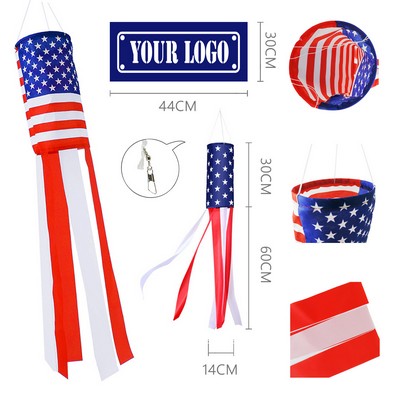 Custom U.S. Patriotic Windsock