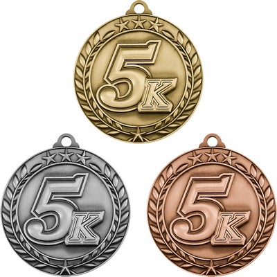 Stock Small Academic & Sports Laurel Medals - 5K