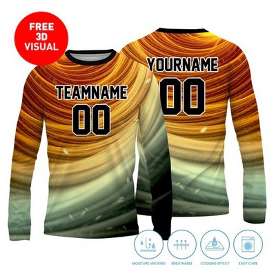 150 GSM Mesh Long Sleeve Crew Neck Jersey