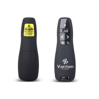 Black Wireless USB Presenter Remote w/Laser