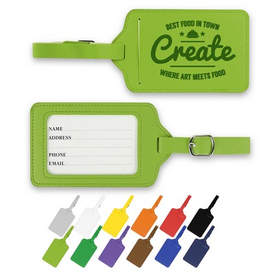 PU Leather Luggage Tag