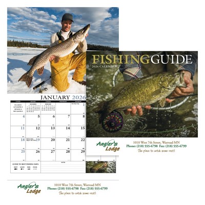 Fishing Guide Appointment Calendar - Stapled