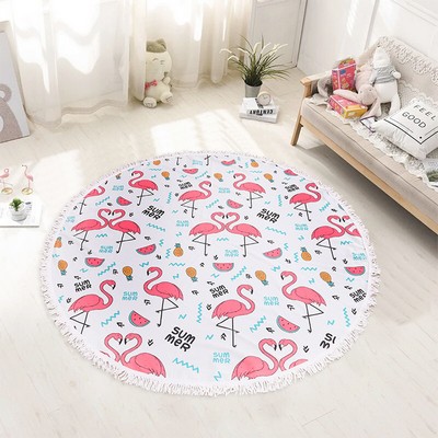 Large Round Microfiber Beach Towel Blanket Soft Absorbent Fast Dry Sand Free Picnic Yoga Mat