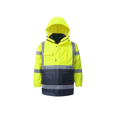 High Viz Rain Parka and Body Warmer