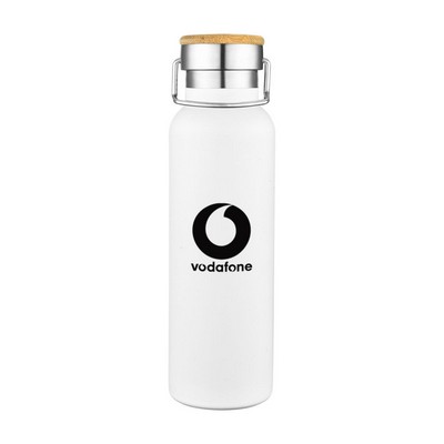 Winford Powder Coated Vacuum Bottle - 20oz White