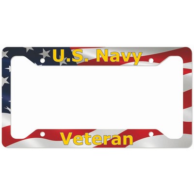 12.25 x 6.5" Full Color Aluminum License Plate Frame