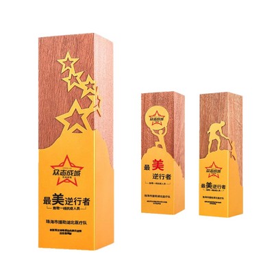 Custom Wooden Column Award Design Trophy