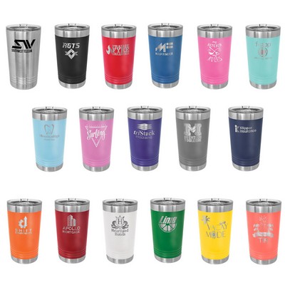 Polar Camel 16 Oz. Stainless Steel Pint Tumbler Laser Engraved