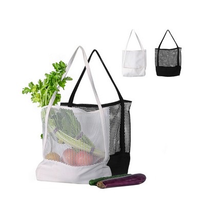 Canvas Grocery Mesh Shopping Bags