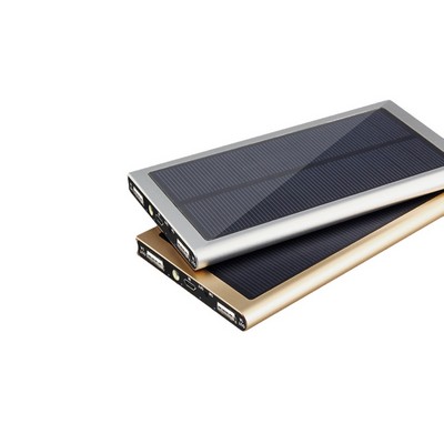 8000mAh Portable Dual USB Solar Power Bank External Battery