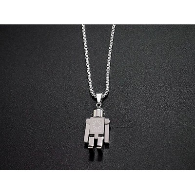 Stainless Steel Robot Necklace