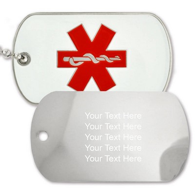 Medical Alert Dog Tag - Engravable