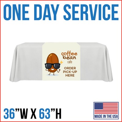 Rush 1 Day Service | 36"W x 63"L Table Runner - Made in the USA