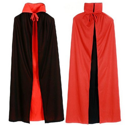 Double Red And Black Cloak