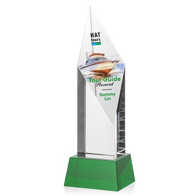 VividPrint™ Award on Base - Vertex/Green 12"