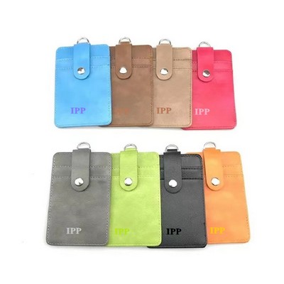 PU Leather Business ID Card Holder