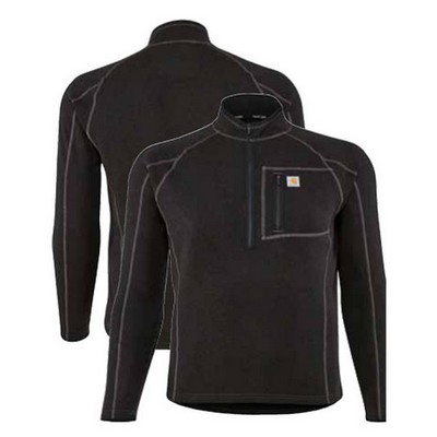 Carhartt® Men's Force® Heavyweight Synthetic Wool-Blend Fleece Base Layer ¼ Zip Top