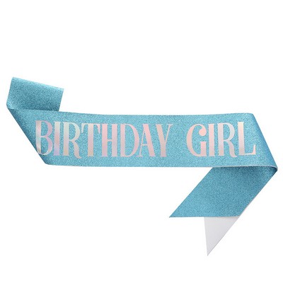 Glitter Birthday Sash for Women