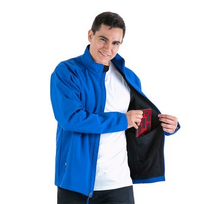 Men's Softshell Jackets - Royal Blue, XL (Case of 12)