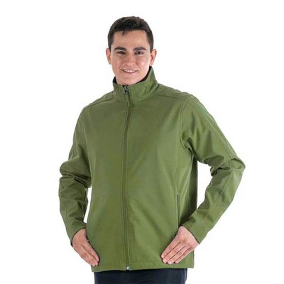 Men's Softshell Jackets - Military Green, Large (Case of 12)