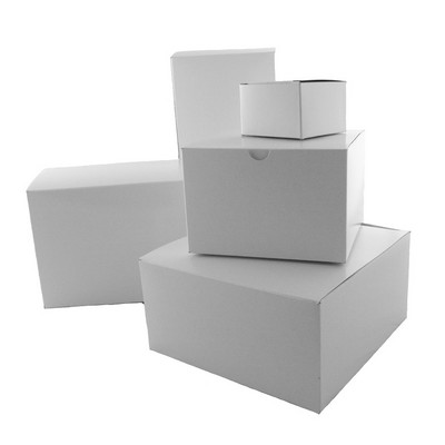 High Gloss White Folding Gift Box (10"x5"x4")