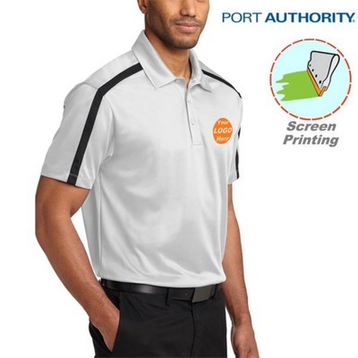 Port Authority Silk Touch Performance Colorblock Stripe Polo