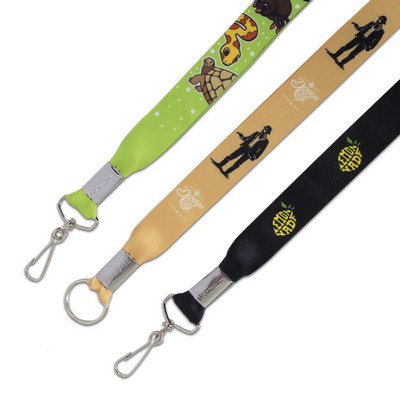 1" Eco-Friendly Dye Sublimated Lanyard