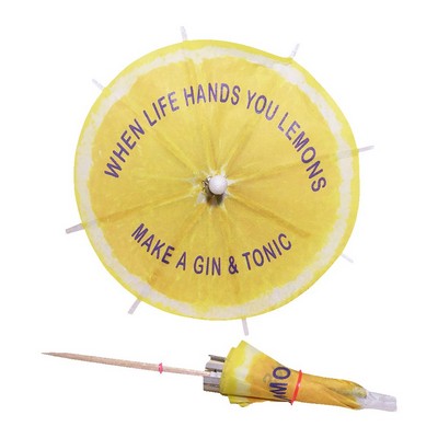 Full Color Cocktail Umbrella Picks