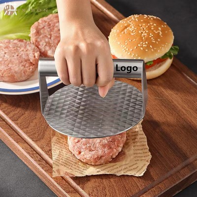 Stainless Steel Smashed Burger Press Round Non-Stick Hamburger Press for Griddle