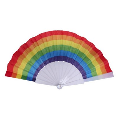 Rainbow Folding Fan