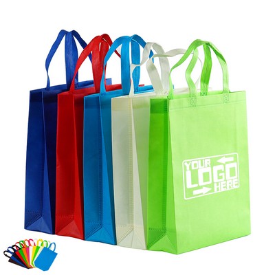 Non-Woven Shopping Tote Bag - Large Size 16" H x 13.75" W x 4.75" D