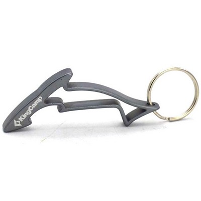 Hollow Shark Bottle Opener Keychain